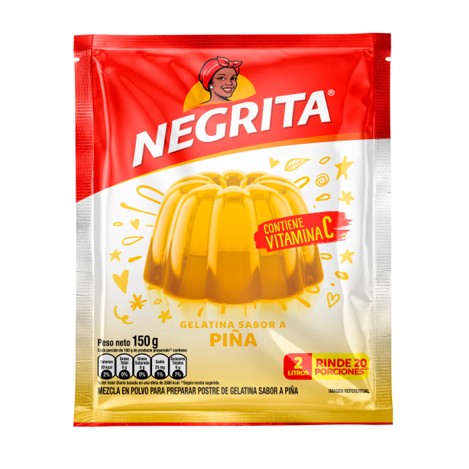 Gelatina Negrita Sabor A Pi A X G Finvian