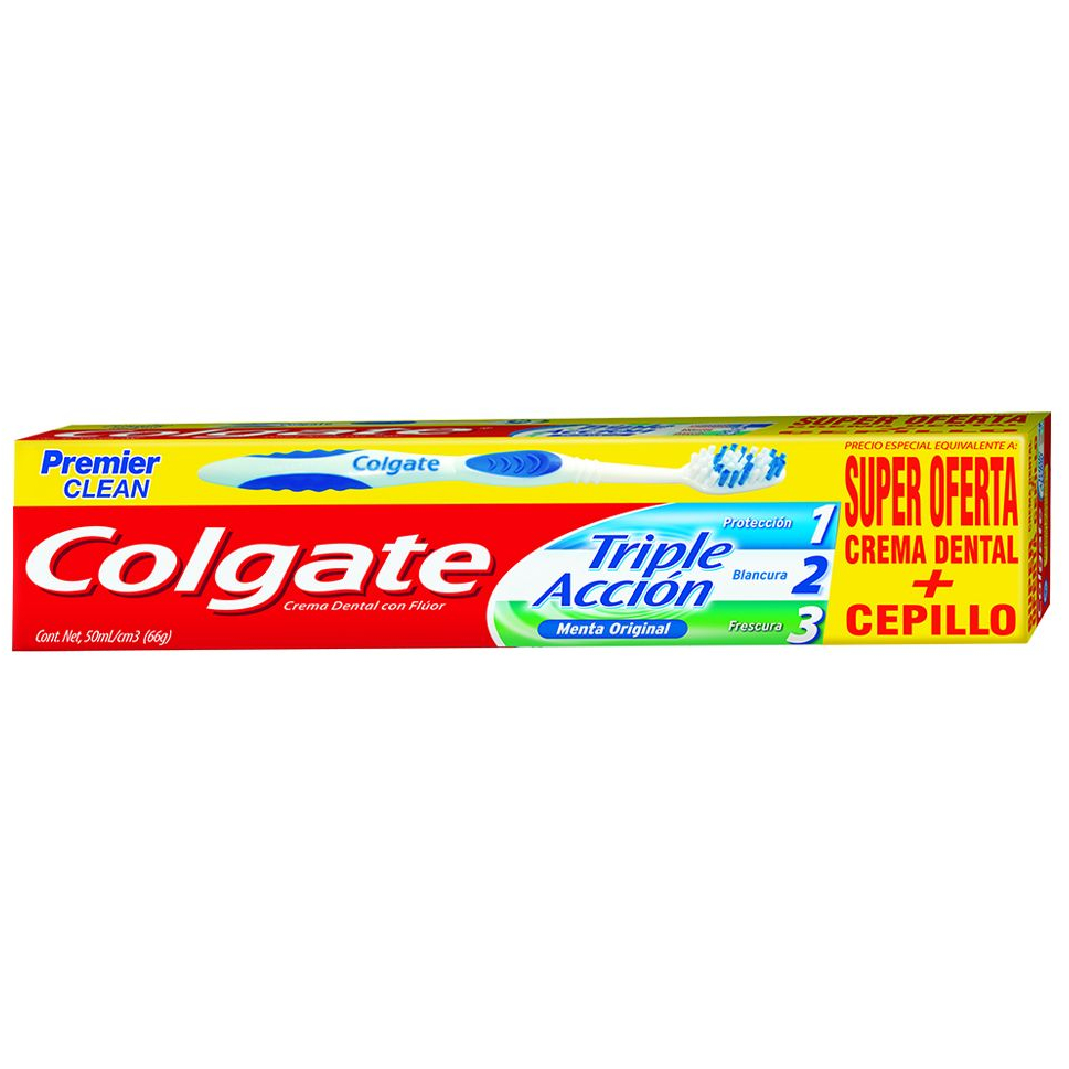 CREMA DENTAL COLGATE TRIPLE ACCIÓN X 75ML