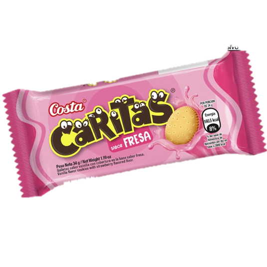 GALLETA COSTA CARITAS FRESA X34G Finvian